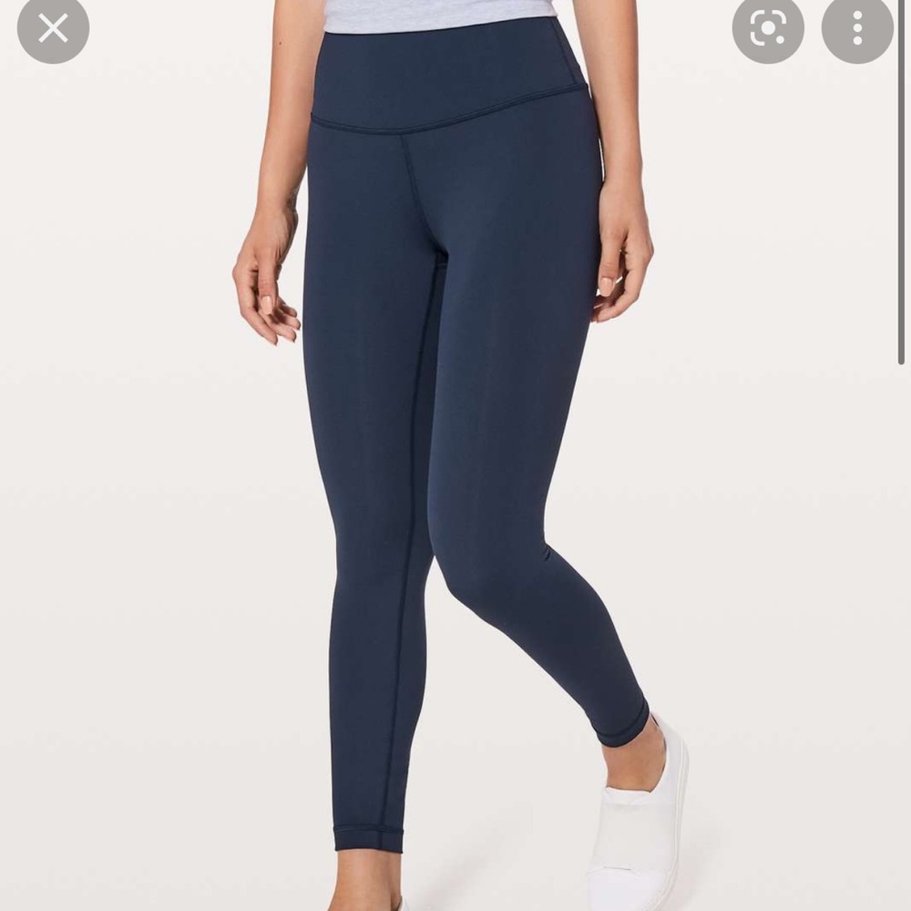 Lululemon navy wunder under 7/8 length - Picture 5 of 5